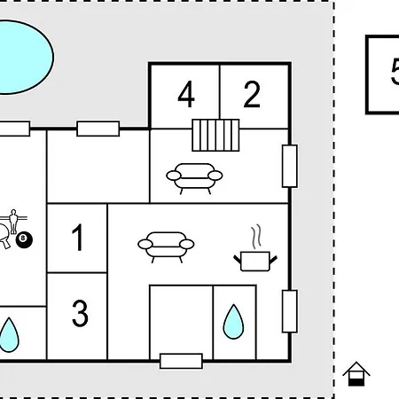 4 Bedroom Lovely In Knebel